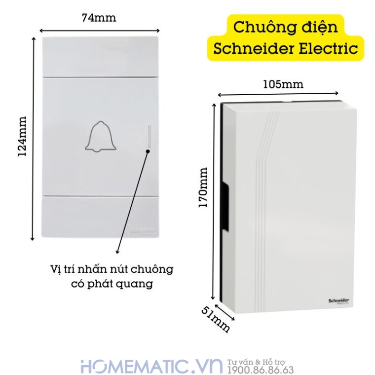 Chuông Cửa Có Dây Schneider Electric Cao Cấp M3t03 Chuông Cửa Có Dây Schneider Electric Cao Cấp M3t03