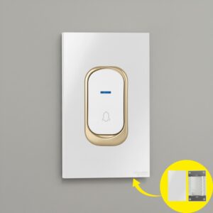 Chuông Cửa Không Dây Dùng Pin Starwill C21 -mặt nắp che ổ âm tường