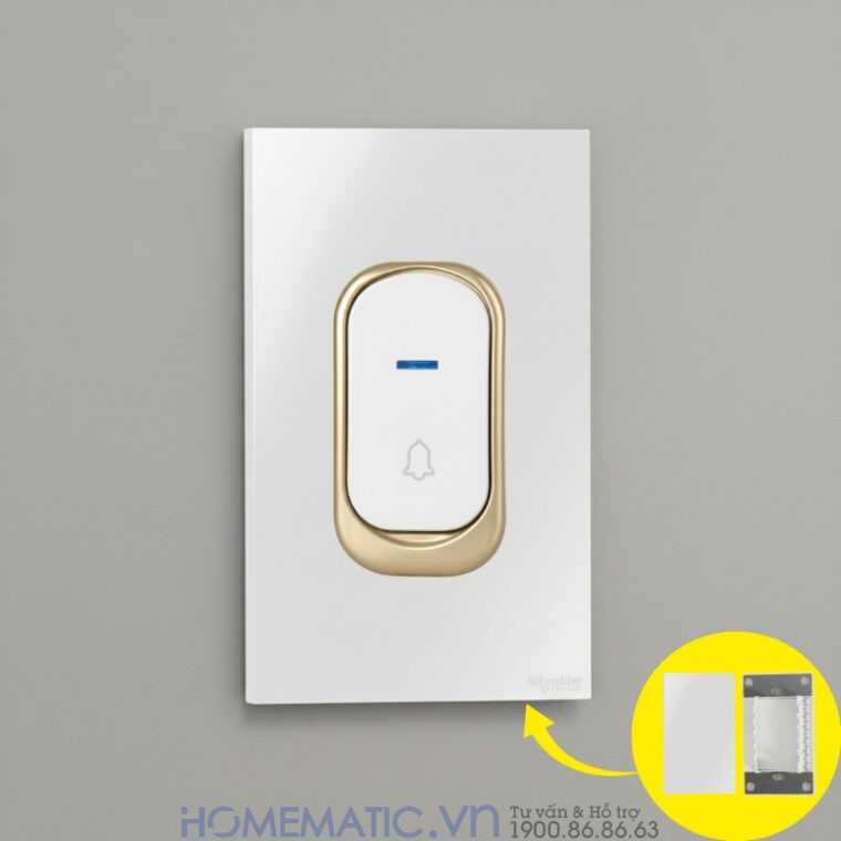 Chuông Cửa Không Dây Dùng Pin Starwill C21 -mặt nắp che ổ âm tường