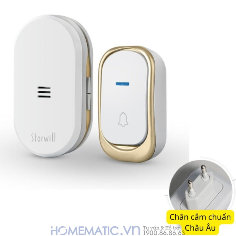 Chuông Cửa Không Dây Dùng Pin Starwill C21