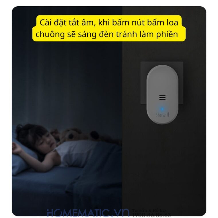 Chuông Cửa Không Dây Dùng Pin Starwill C21 Chuông Cửa Không Dây Dùng Pin Starwill C21