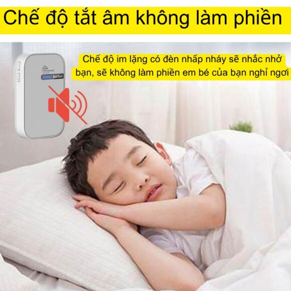 Chuông Cửa Không Dây Không Pin Cao Cấp Homematic G9lw chế độ tắt âm không làm phiền
