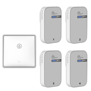 Chuông Cửa Không Dây Không Pin Cao Cấp Homematic G9lw bộ 1 nút 4 loa