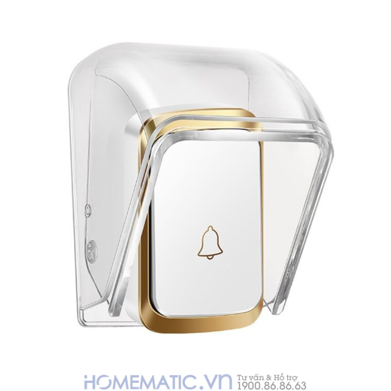 Chuông Cửa Không Dây Không Pin Homematic Af50 hộp che mưa bảo vệ nút bấm chuông