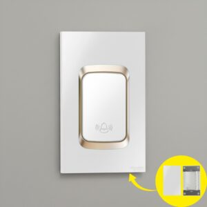 Chuông Cửa Không Dây Không Pin Homematic Af50 lắp trên mặt nắp ổ âm tường
