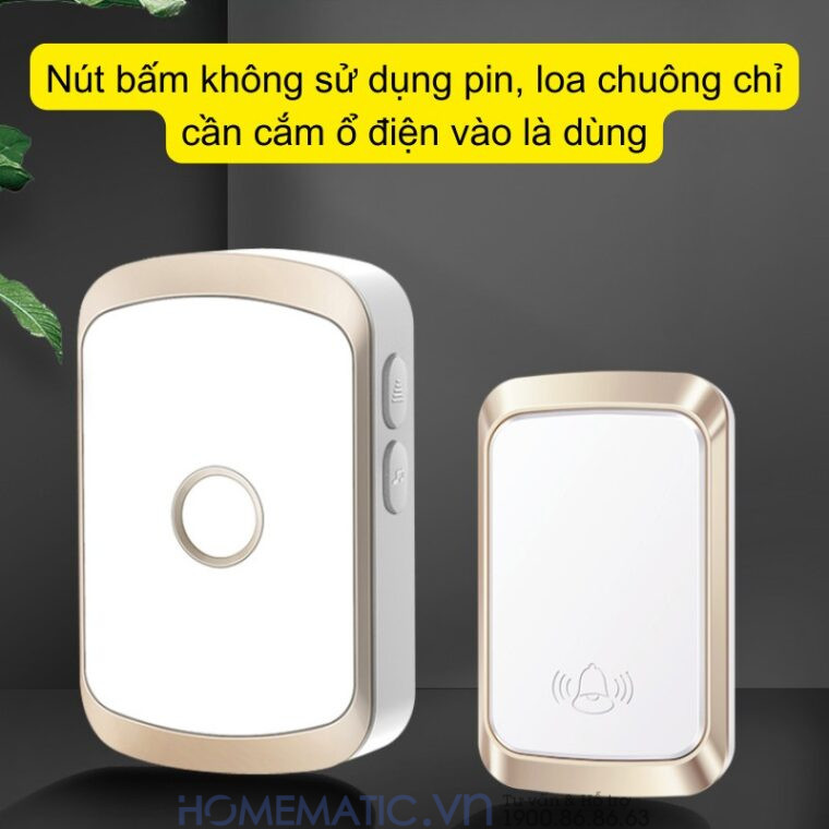 Chuông Cửa Không Dây Không Pin Homematic Af50