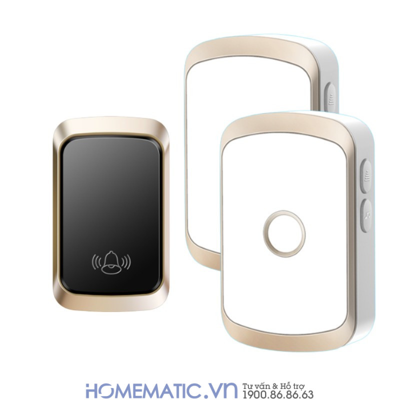 Chuông Cửa Không Dây Không Pin Homematic Af50 1 nút đen 2 loa trắng Chuông Cửa Không Dây Không Pin Homematic Af50 1 nút đen 2 loa trắng