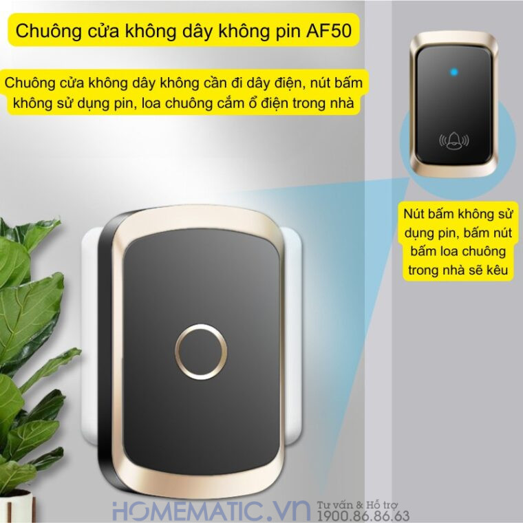 Chuông Cửa Không Dây Không Pin Homematic Af50