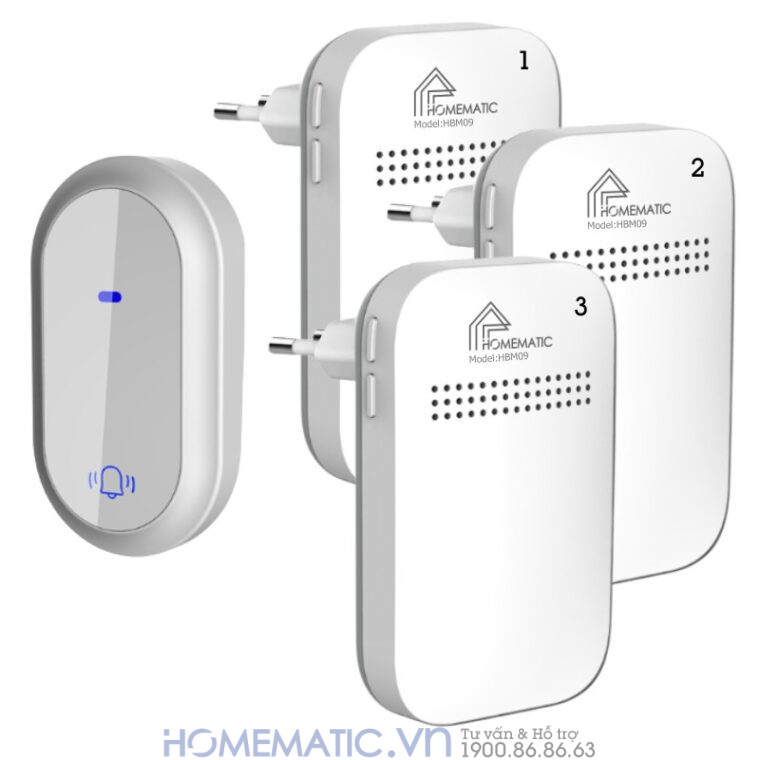 Chuông Cửa Không Dây Không Pin Homematic Hbm09