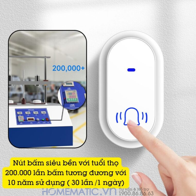 Chuông Cửa Không Dây Không Pin Homematic Hbm09