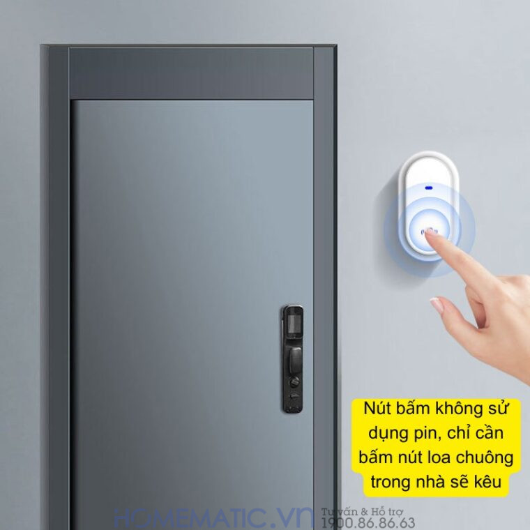 Chuông Cửa Không Dây Không Pin Homematic Hbm09