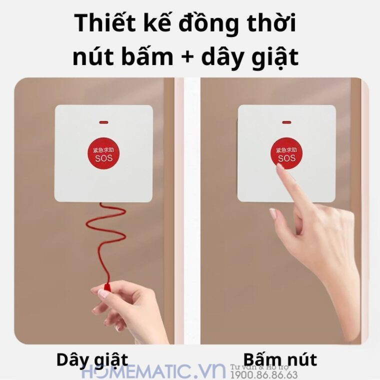 Chuông Không Dây Cho Người Già Qx01sos