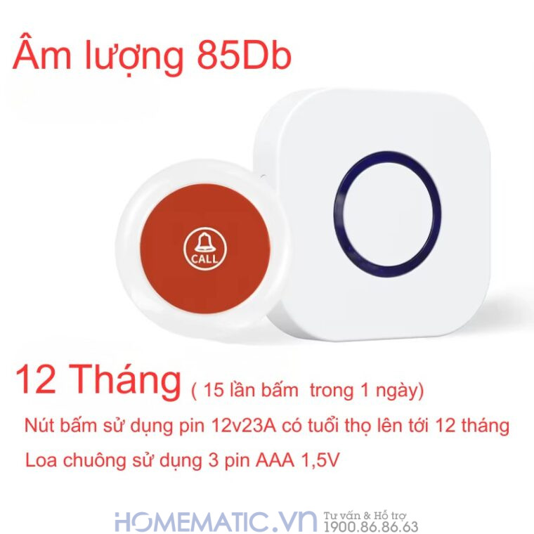 Chuông Không Dây Cho Người Già Qx01sos
