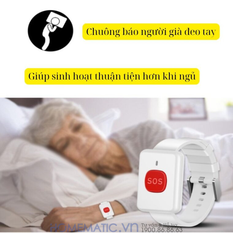 Chuông Không Dây Cho Người Già Qx01sos