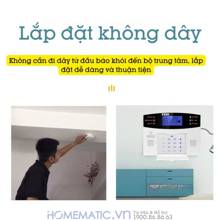 Hệ Thống Báo Cháy Không Dây Gia đình Báo Về điện Thoại 4g + Wifi Es1721f Hệ Thống Báo Cháy Không Dây Gia đình Báo Về điện Thoại 4g + Wifi Es1721f