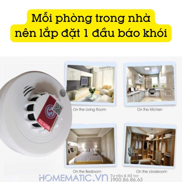 Hệ Thống Báo Cháy Không Dây Gia đình Báo Về điện Thoại 4g + Wifi Es1721f