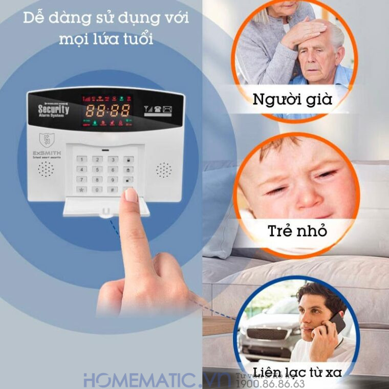 Hệ Thống Báo Cháy Không Dây Gia đình Báo Về điện Thoại 4g + Wifi Es1721fh (đầu Báo Khói + Nhiệt)