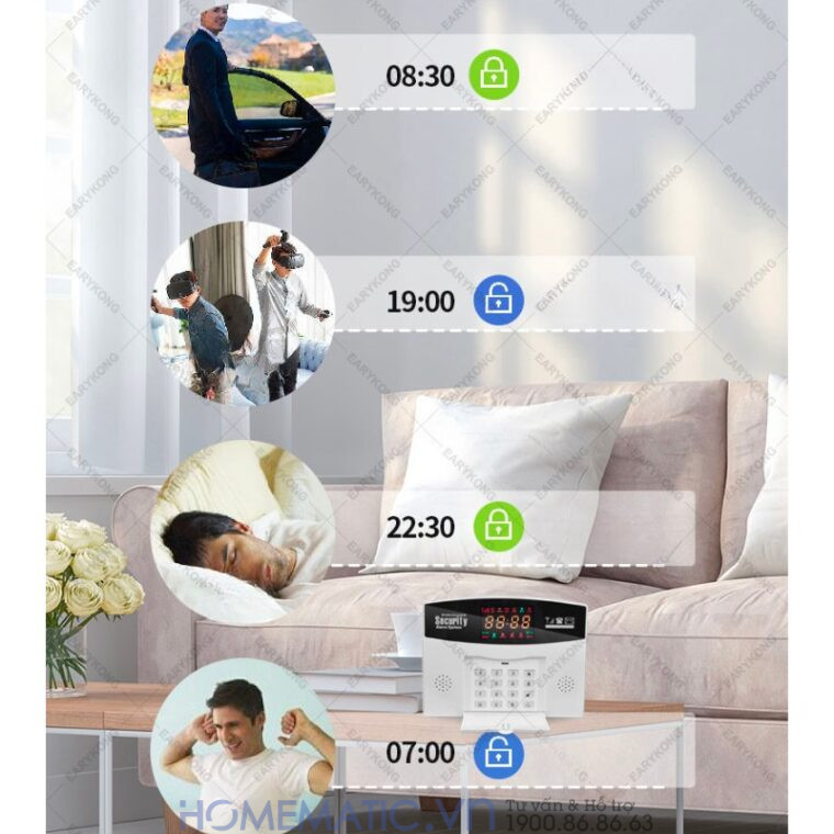 Hệ Thống Báo Cháy Không Dây Gia đình Báo Về điện Thoại 4g + Wifi Es1721fh (đầu Báo Khói + Nhiệt)