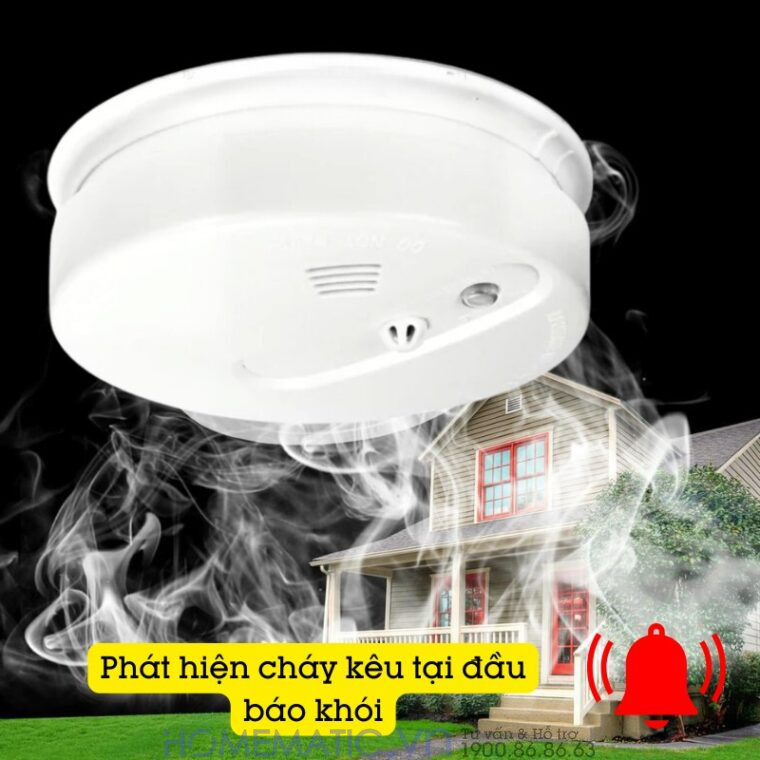 Hệ Thống Báo Cháy Không Dây Gia đình Báo Về điện Thoại 4g + Wifi Es1721fh (đầu Báo Khói + Nhiệt)