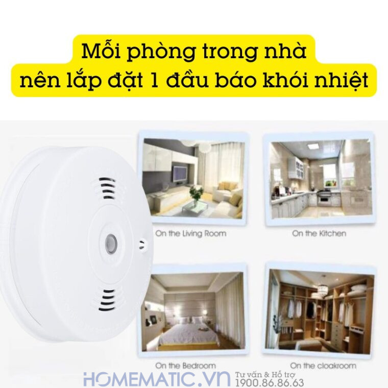 Hệ Thống Báo Cháy Không Dây Gia đình Báo Về điện Thoại 4g + Wifi Es1721fh (đầu Báo Khói + Nhiệt)
