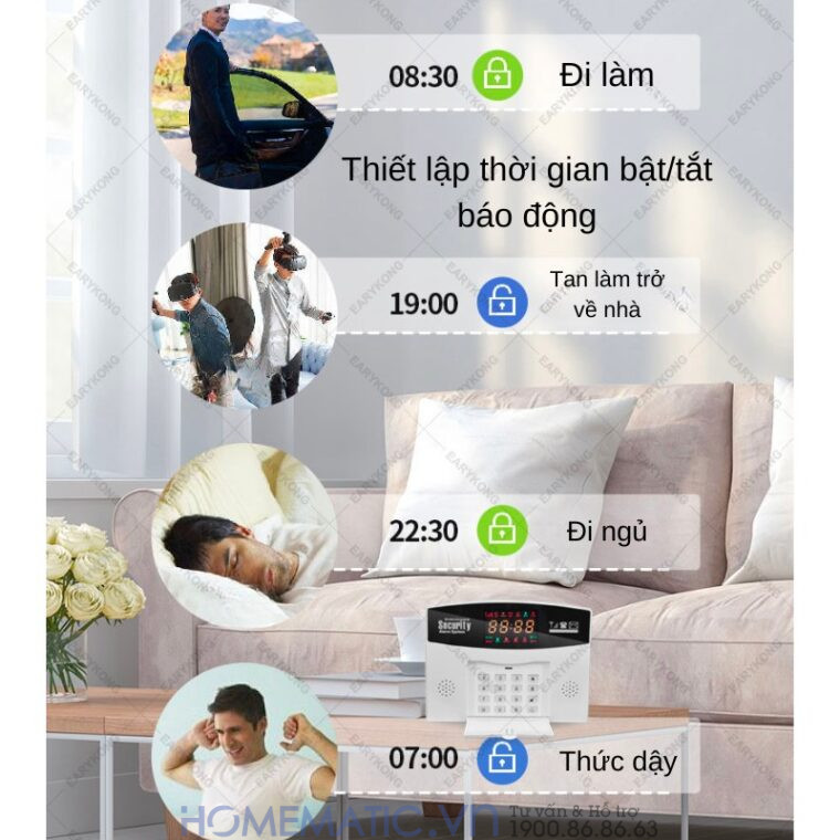 Hệ Thống Hàng Rào Chống Trộm Báo Về điện Thoại 4g + Wifi Exsmith Es1721ab
