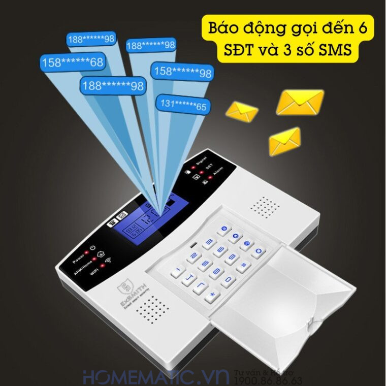 Hệ Thống Hàng Rào Chống Trộm Báo Về điện Thoại 4g + Wifi Exsmith Es1721ab
