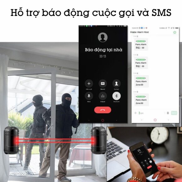 Hệ Thống Hàng Rào Chống Trộm Báo Về điện Thoại 4g + Wifi Exsmith Es1721ab