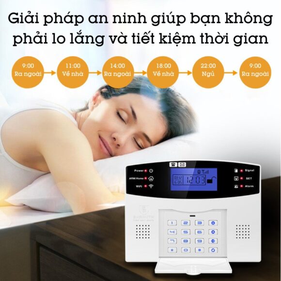 Hệ Thống Hàng Rào Chống Trộm Báo Về điện Thoại 4g + Wifi Exsmith Es1721ab