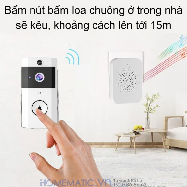 Chuông Cửa Camera Wifi Chống Nước Ngoài Trời Xsmarthome U9 Chuông Cửa Camera Wifi Chống Nước Ngoài Trời Xsmarthome U9