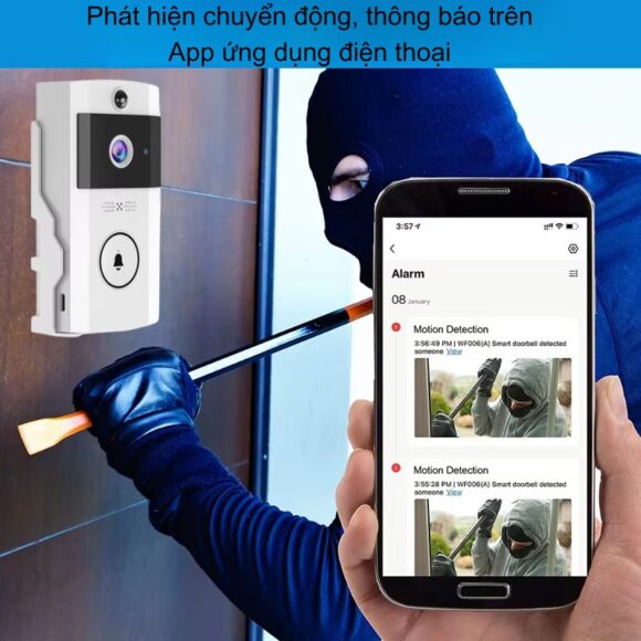 Chuông Cửa Camera Wifi Chống Nước Ngoài Trời Xsmarthome U9
