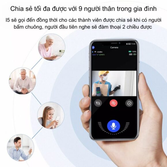 Chuông Cửa Có Hình Wifi Xsmarthome I5
