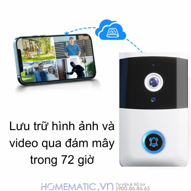 Chuông Cửa Có Hình Wifi Xsmarthome I5