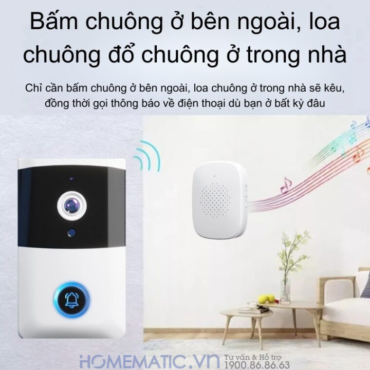 Chuông Cửa Có Hình Wifi Xsmarthome I5 Chuông Cửa Có Hình Wifi Xsmarthome I5