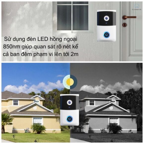 Chuông Cửa Có Hình Wifi Xsmarthome I5