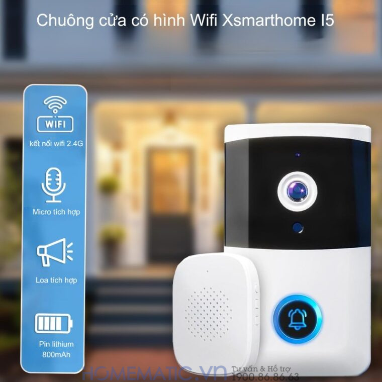 Chuông Cửa Có Hình Wifi Xsmarthome I5