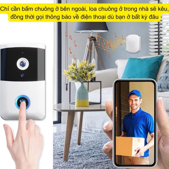 Chuông Cửa Có Hình Wifi Xsmarthome I5