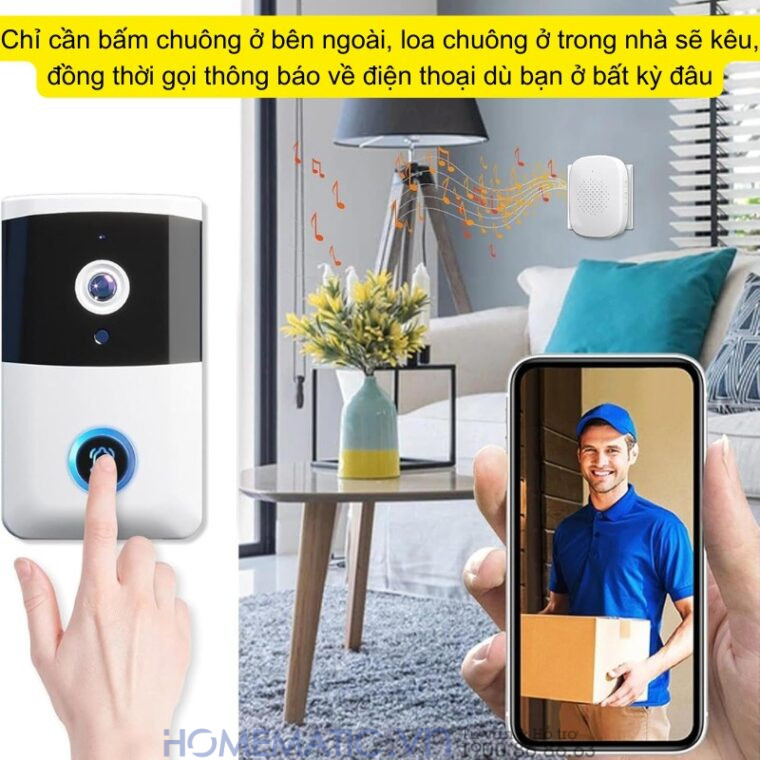 Chuông Cửa Có Hình Wifi Xsmarthome I5 Chuông Cửa Có Hình Wifi Xsmarthome I5