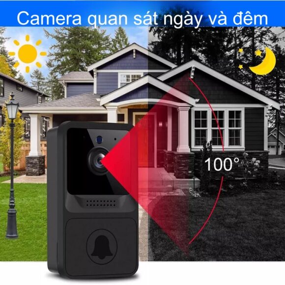 Chuông Cửa Không Dây Có Camera Wifi Cloudedge T21
