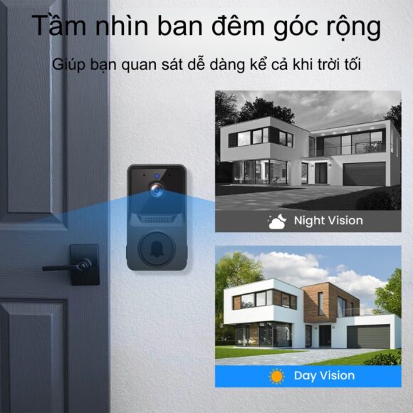 Chuông Cửa Không Dây Có Camera Wifi Cloudedge T21