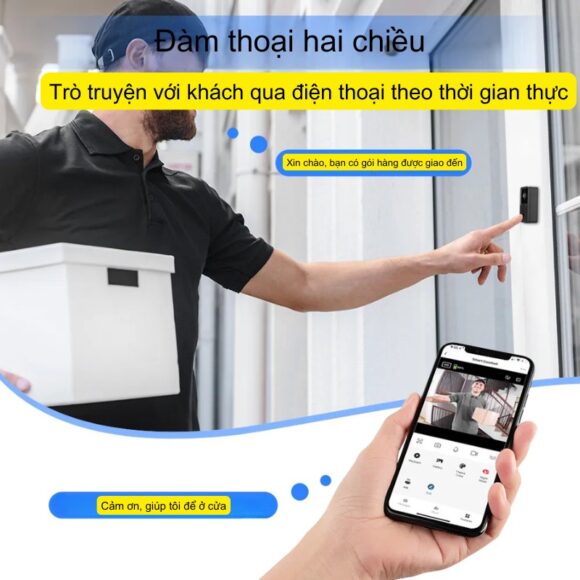 Chuông Cửa Không Dây Có Camera Wifi Cloudedge T21