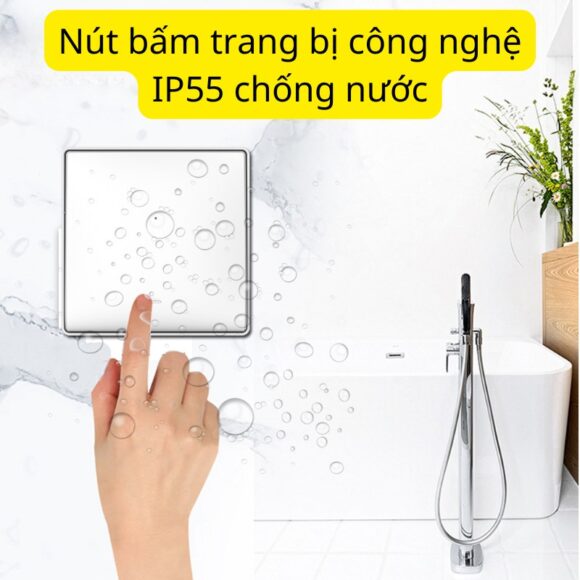 Chuông Cửa Không Dây Không Pin Cao Cấp Homematic T9lw Có đồng Hồ Nhiệt độ Phòng chống nước công nghệ IP55