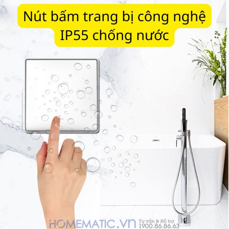 Chuông Cửa Không Dây Không Pin Cao Cấp Homematic T9lw Có đồng Hồ Nhiệt độ Phòng chống nước công nghệ IP55