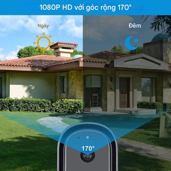 Chuông Cửa Thông Minh Có Camera Wifi Pin Sạc Lớn + Cắm Nguồn Smartlife Wf001b