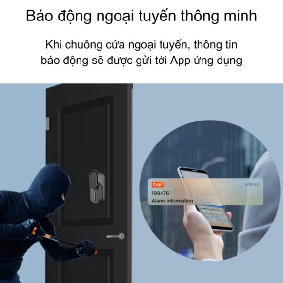 Chuông Cửa Thông Minh Có Camera Wifi Pin Sạc Lớn + Cắm Nguồn Smartlife Wf001b