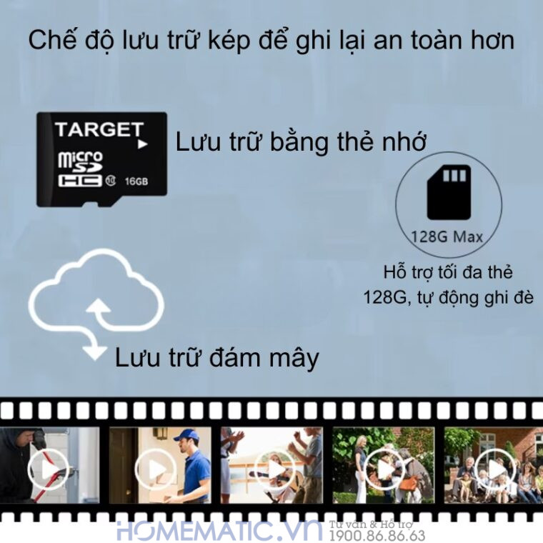 Chuông Cửa Thông Minh Có Camera Wifi Pin Sạc Lớn + Cắm Nguồn Smartlife Wf001b