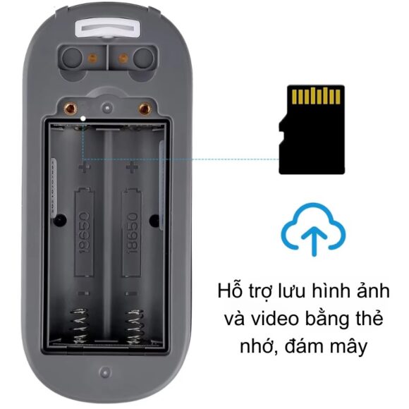 Chuông Cửa Thông Minh Có Camera Wifi Pin Sạc Lớn + Cắm Nguồn Smartlife Wf001b