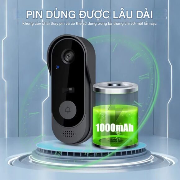Chuông Hình Không Dây Wifi Tuya M9