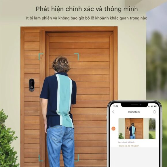 Chuông Hình Không Dây Wifi Tuya M9