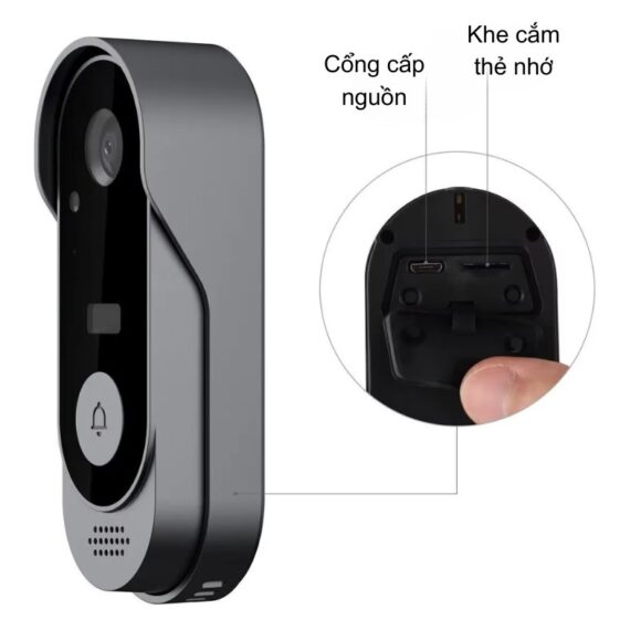 Chuông Hình Không Dây Wifi Tuya M9