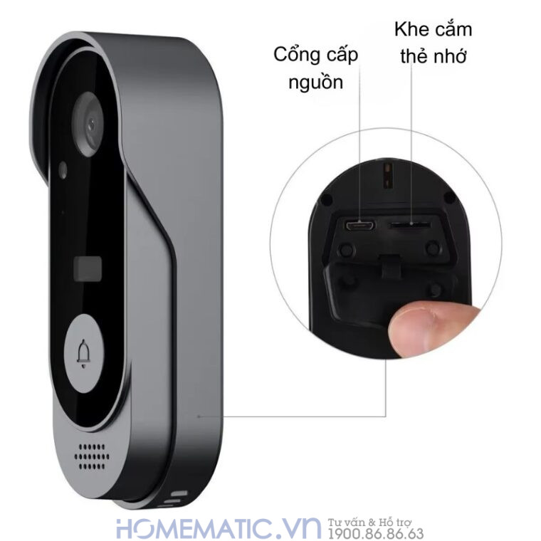 Chuông Hình Không Dây Wifi Tuya M9